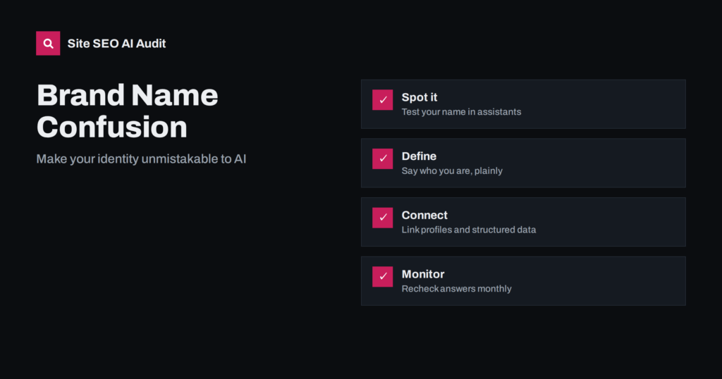 Brand Name Confusion in AI Search: How to Stand Apart