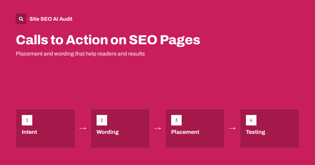 Calls to Action on SEO Pages: Placement and Wording