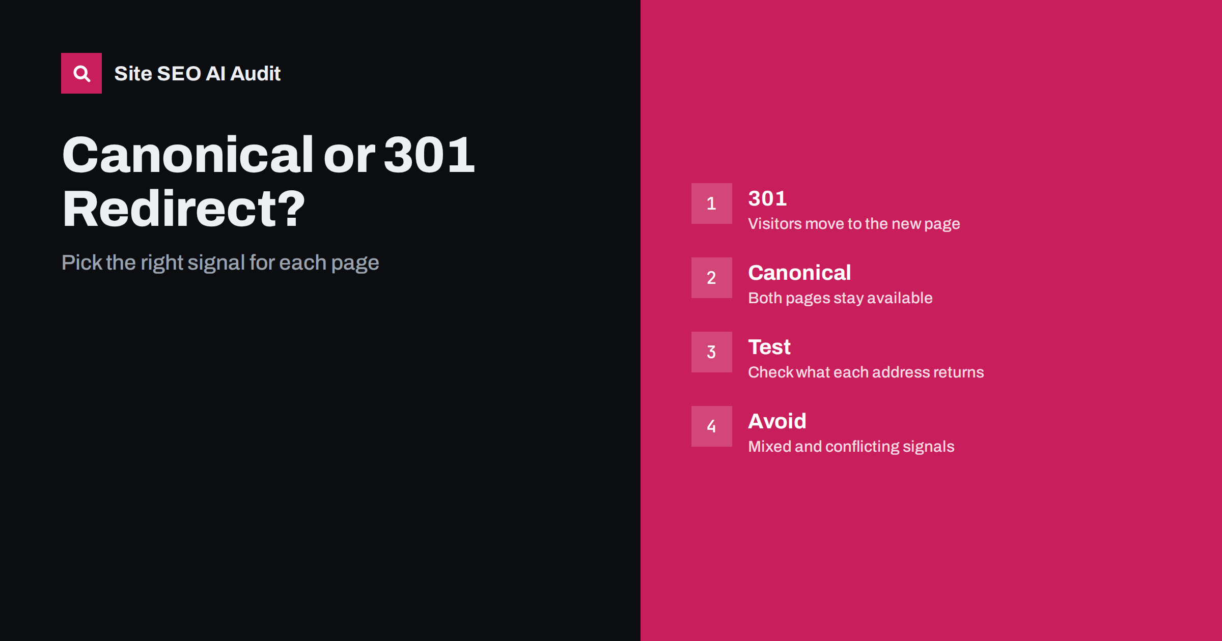 Canonical vs 301 Redirect: Which One Should You Use?
