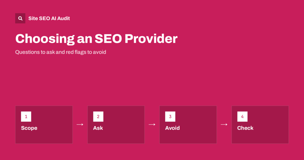 How to Choose an SEO Provider: Questions and Red Flags