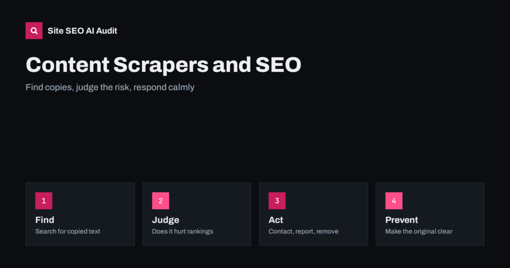 Content Scrapers and Stolen Content: What to Do for SEO