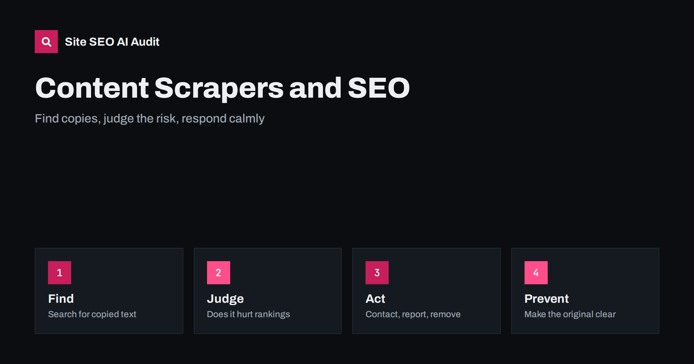 Content Scrapers and Stolen Content: What to Do for SEO