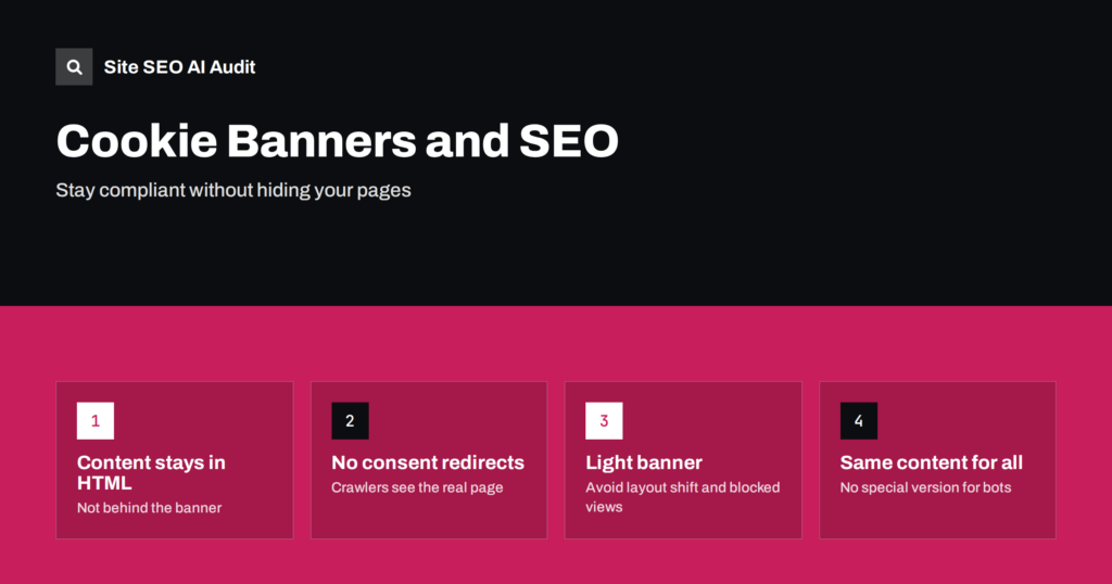 Cookie Banners and SEO: Avoid Hiding Your Content