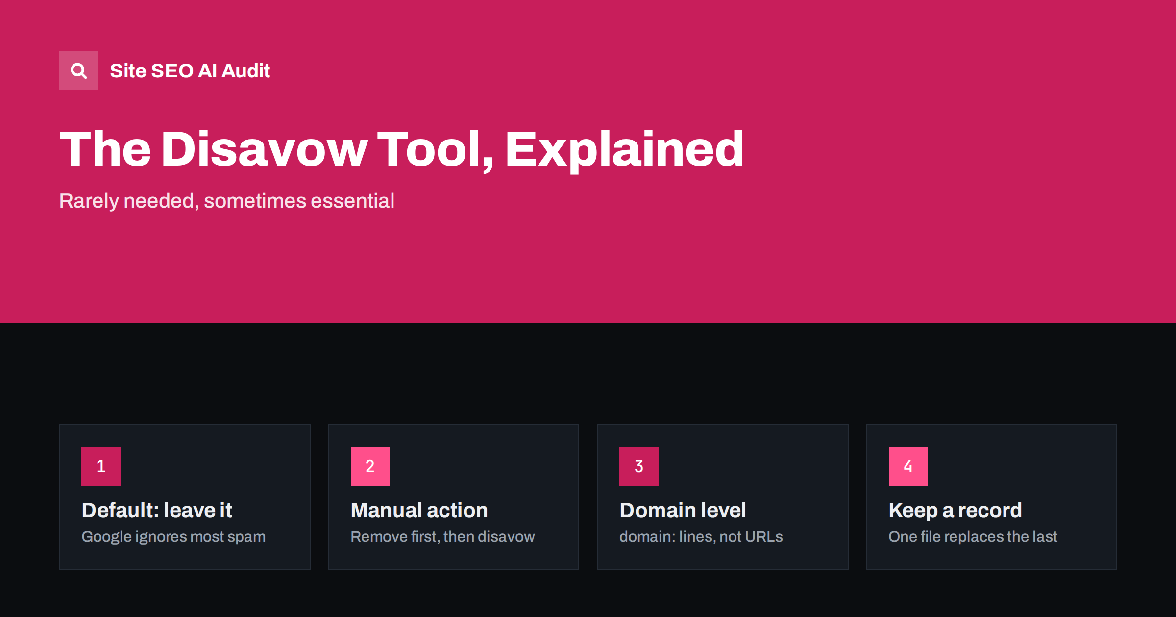The Disavow Tool: When to Use It and When to Leave It