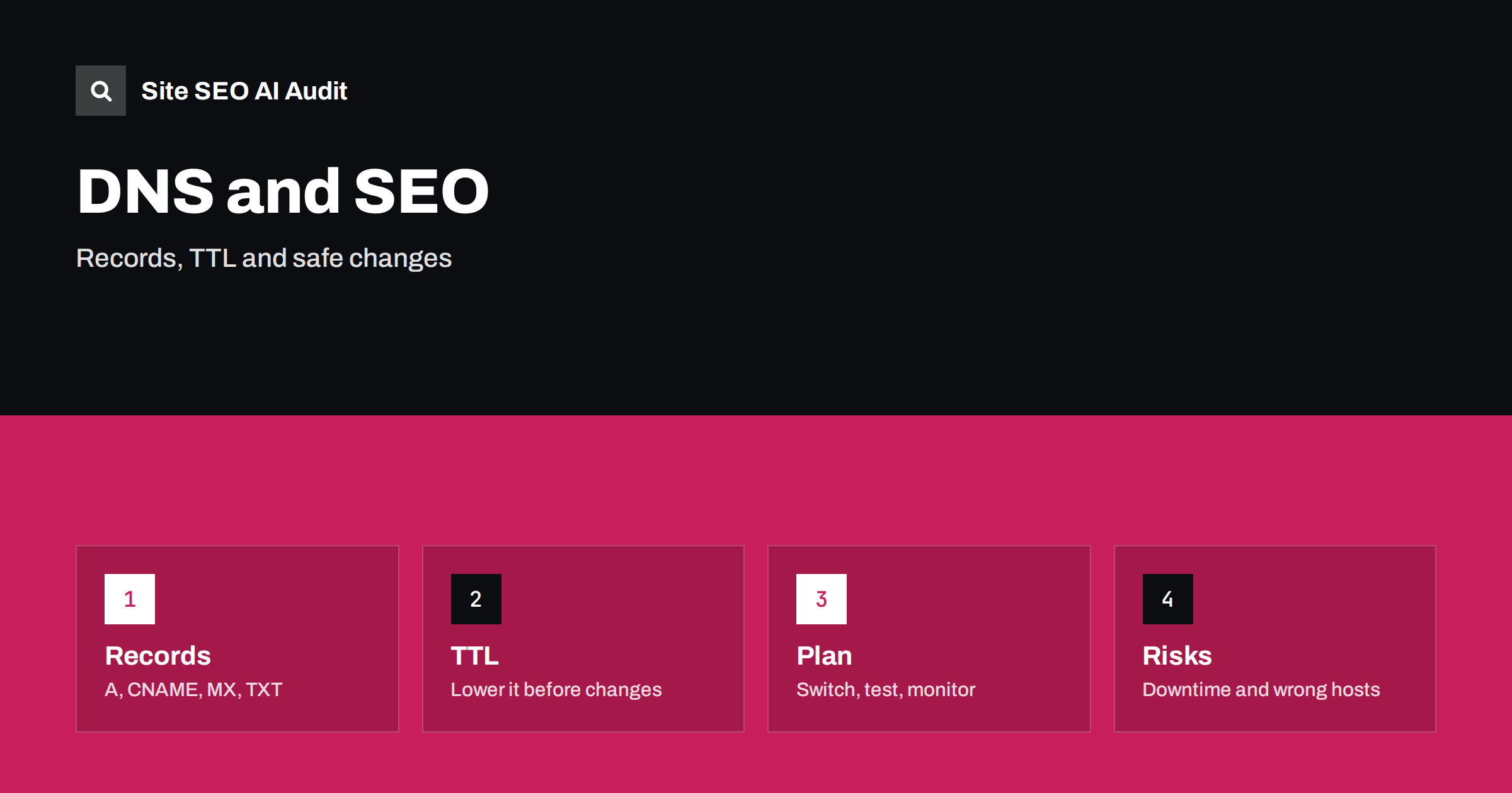 DNS and SEO: Records, TTL and Safe Domain Changes