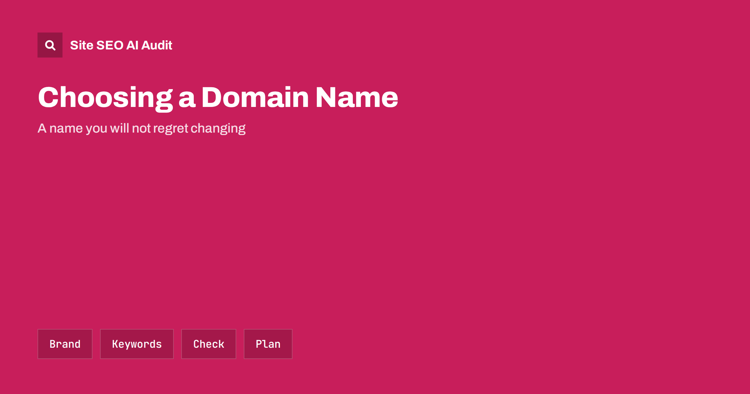 Choosing a Domain Name: SEO, Brand and Long-Term Risks