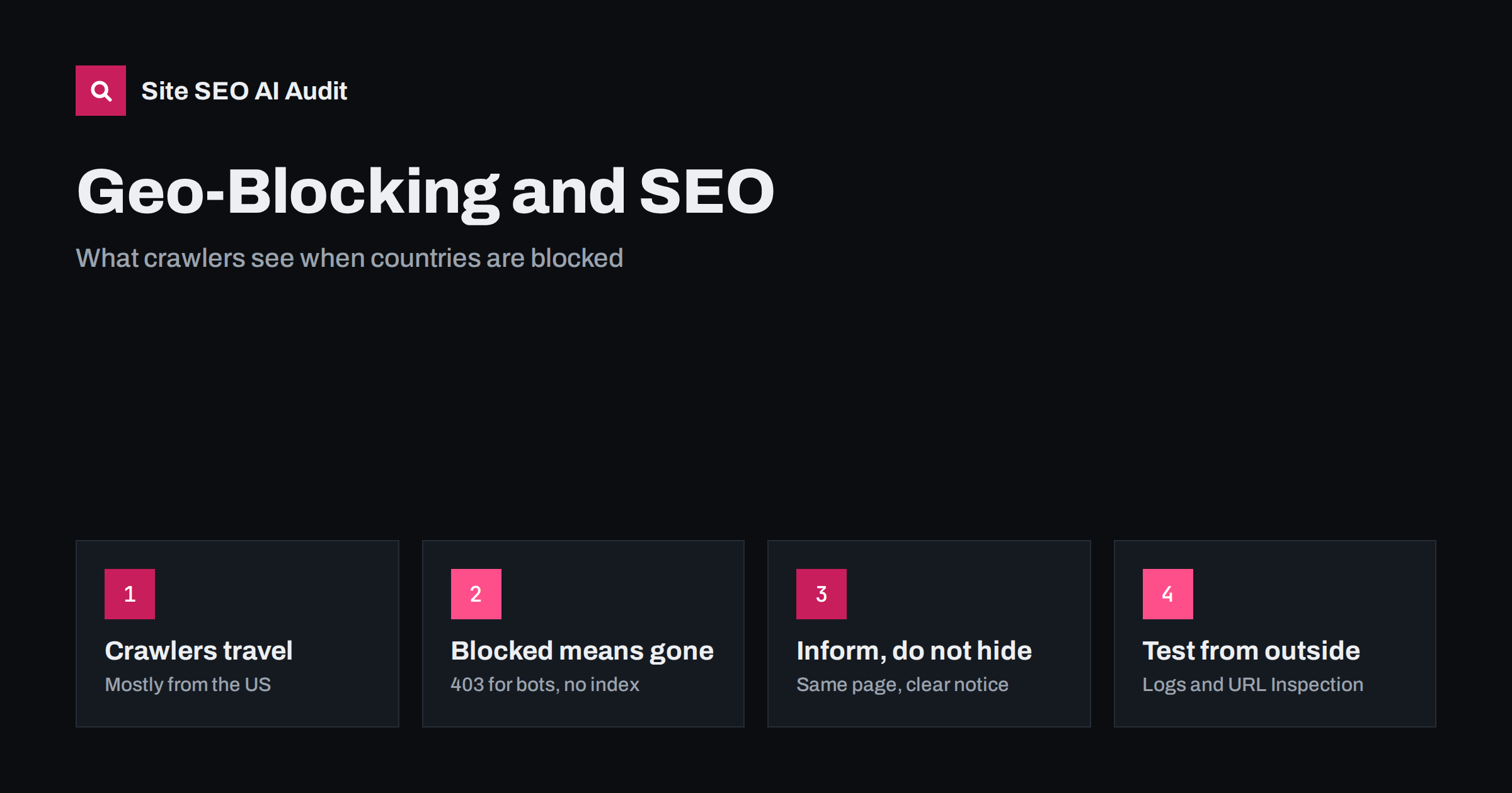 Geo-Blocking and SEO: What Googlebot Sees From Abroad