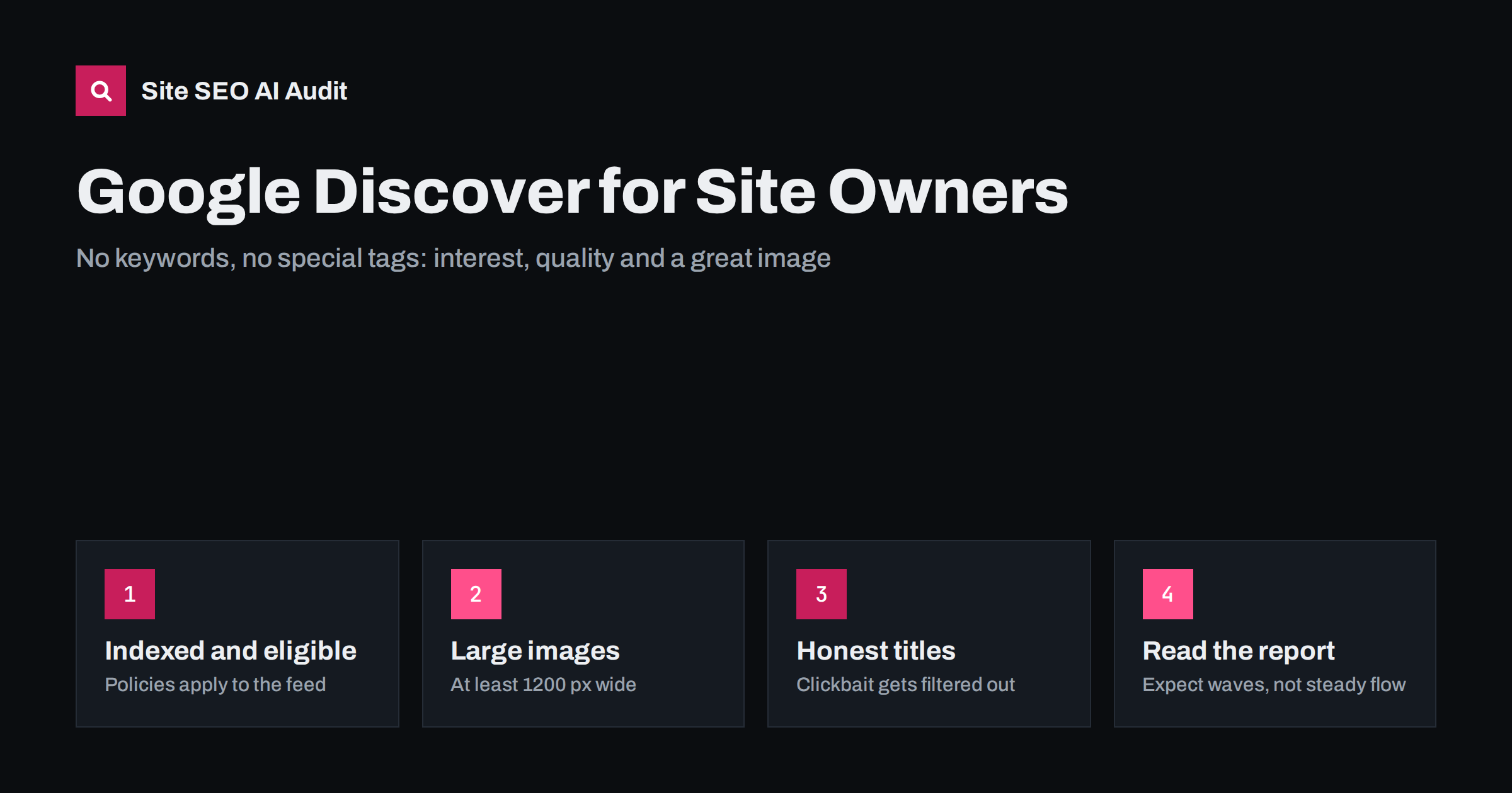 Google Discover: How Pages Get Picked and What Helps