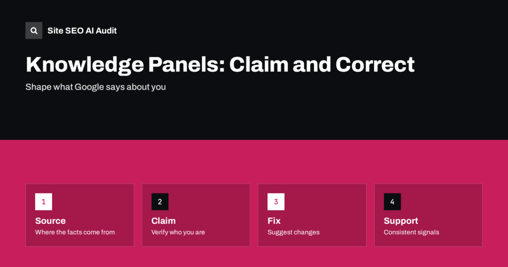 Google Knowledge Panels: How to Claim and Correct Yours