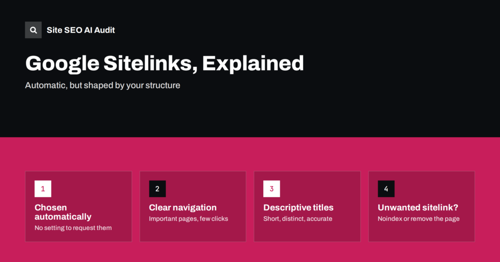 Google Sitelinks: What Controls Them and What You Can Do