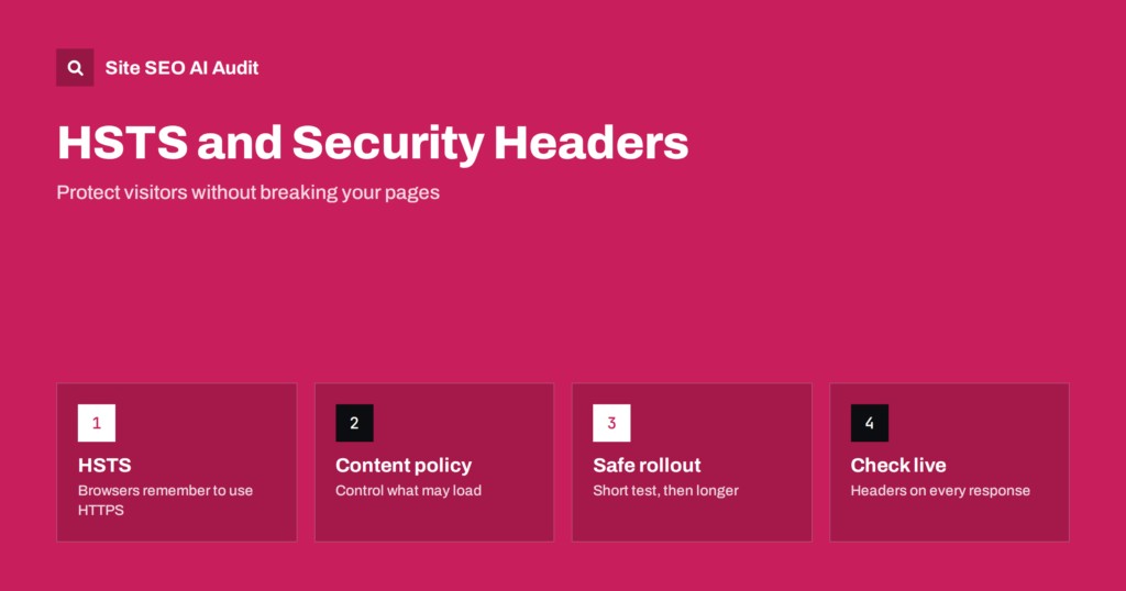 HSTS and Security Headers: What They Mean for SEO