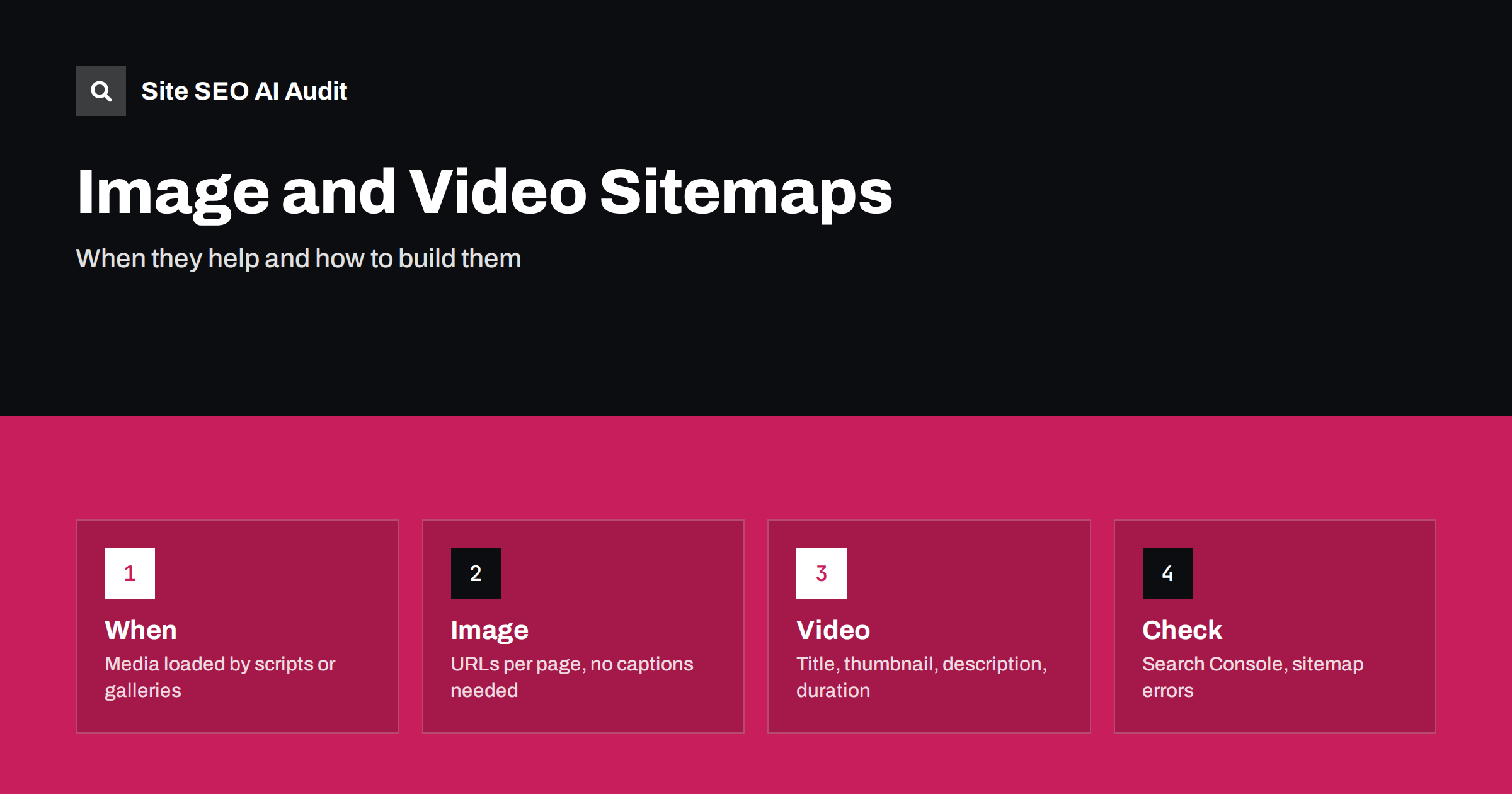 Image and Video Sitemaps: When They Help and How to Build