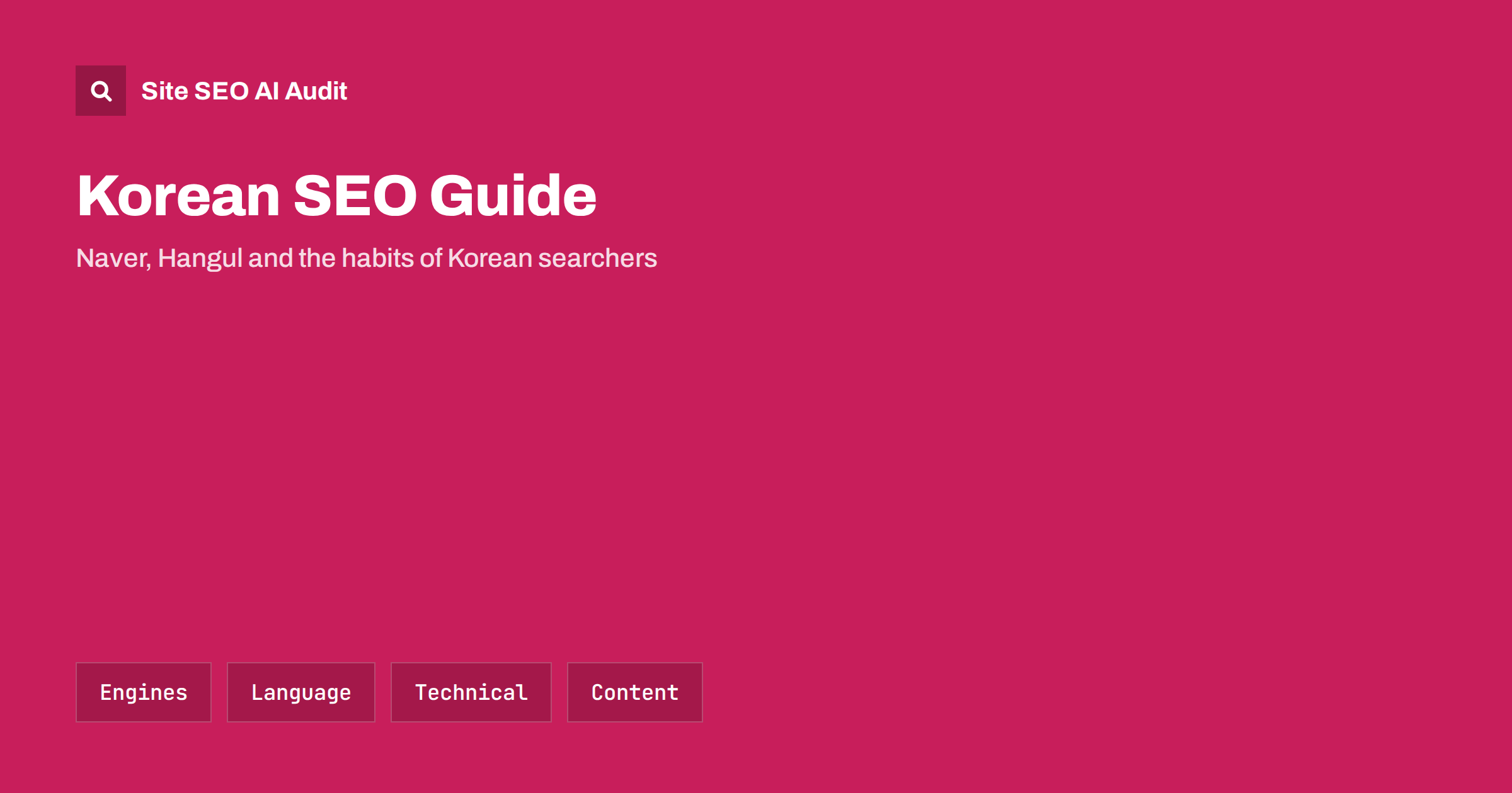 Korean SEO Guide: Naver, Hangul and Local Search Habits