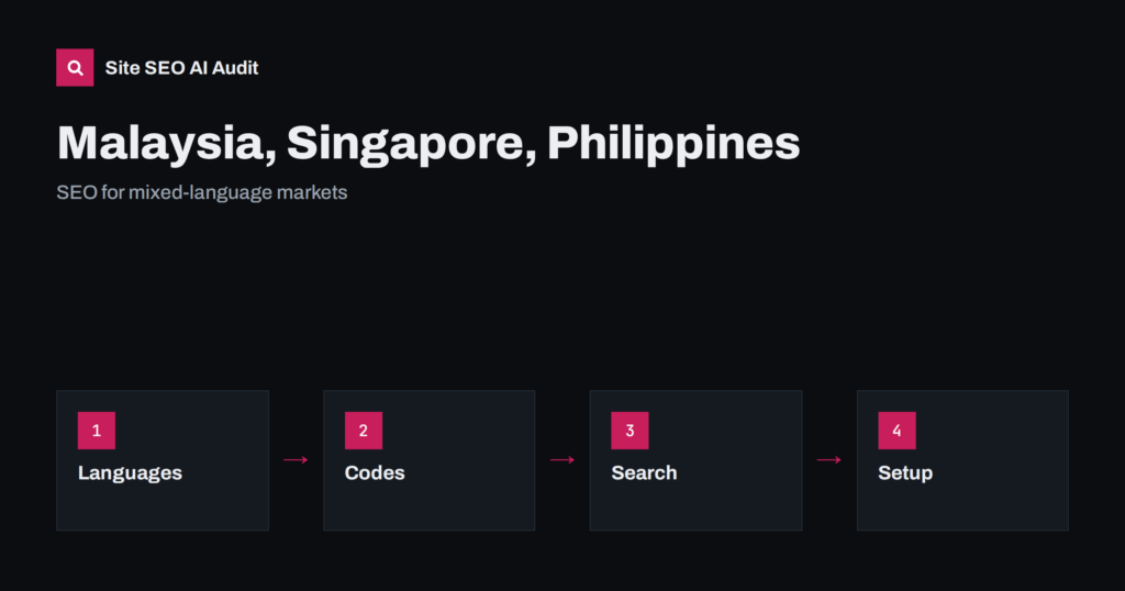 Malaysia, Singapore and Philippines SEO: Mixed Languages