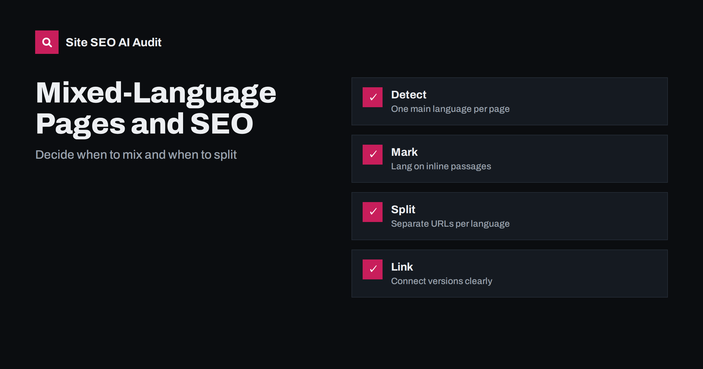 Mixed-Language Pages: SEO for Bilingual Content