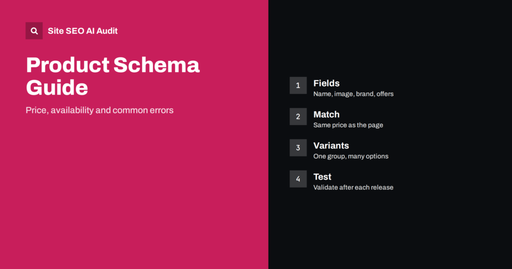Product Schema: Price, Availability and Common Errors