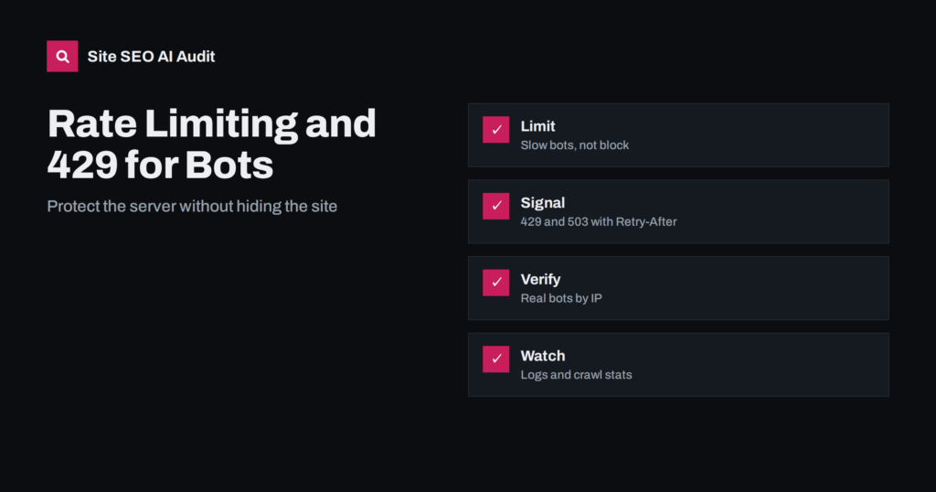 Rate Limiting and 429 Errors: Handling Search and AI Bots