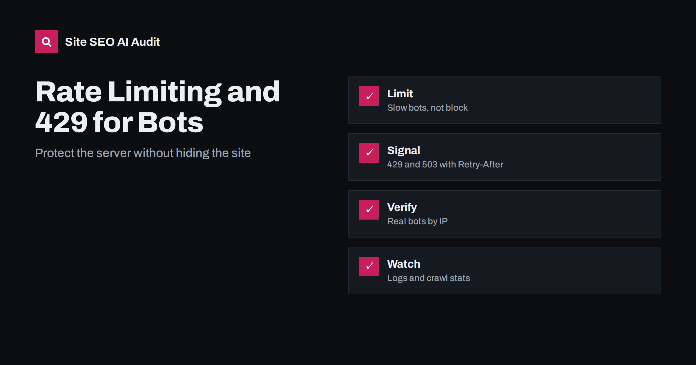 Rate Limiting and 429 Errors: Handling Search and AI Bots