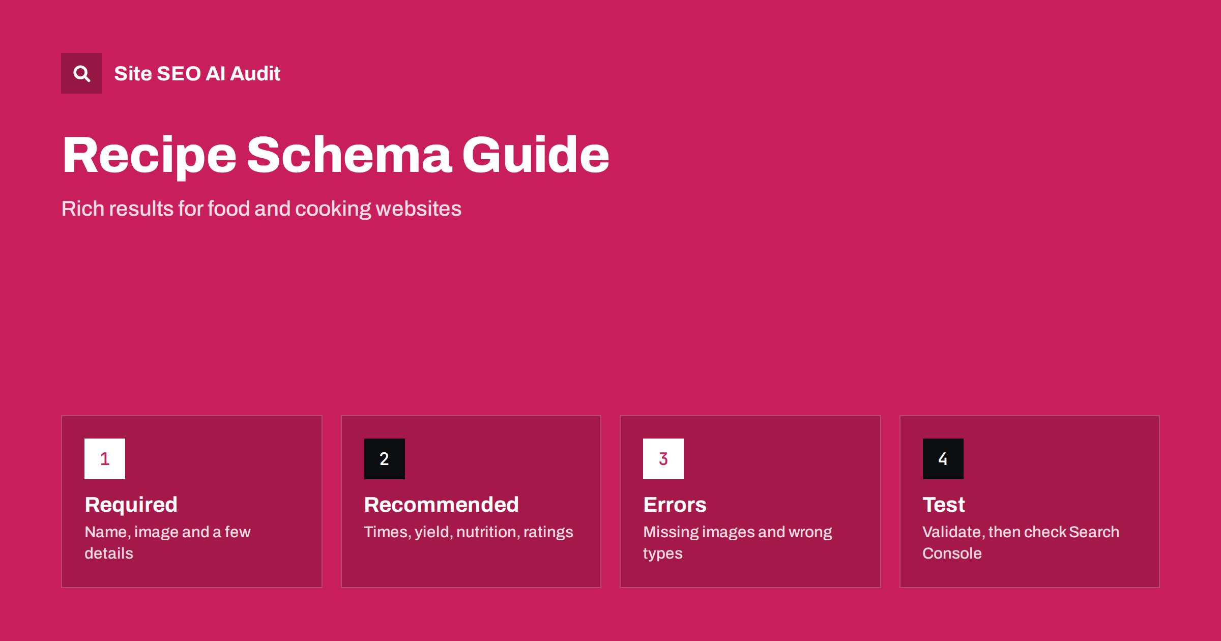 Recipe Schema Guide: Rich Results for Food Websites