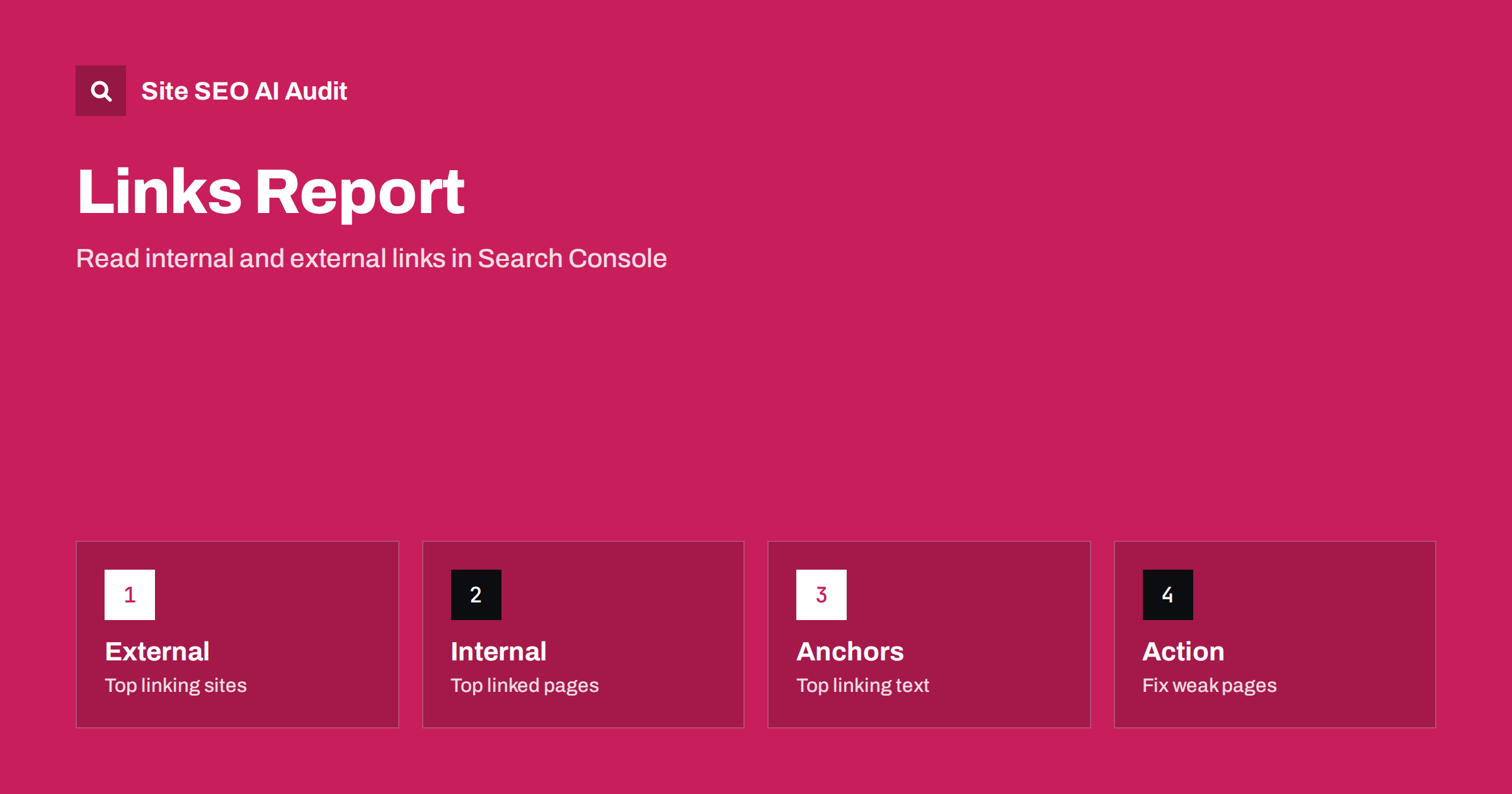 Search Console Links Report: Internal and External Links