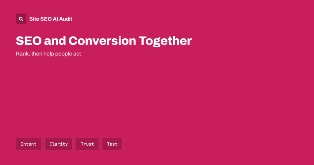 SEO and Conversion Rate: Balancing Rankings and Sales
