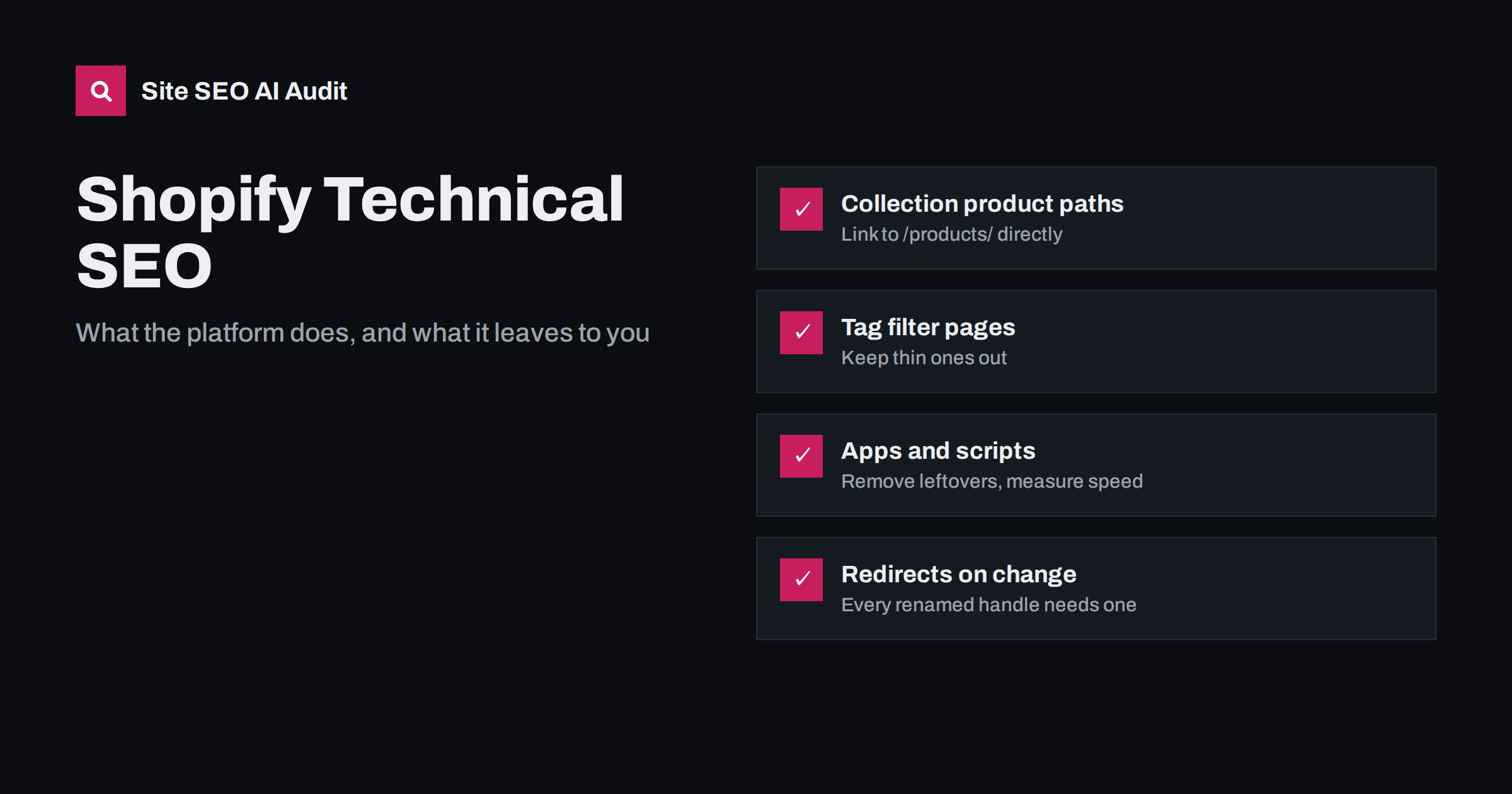 Shopify Technical SEO: Duplicate URLs and Platform Limits