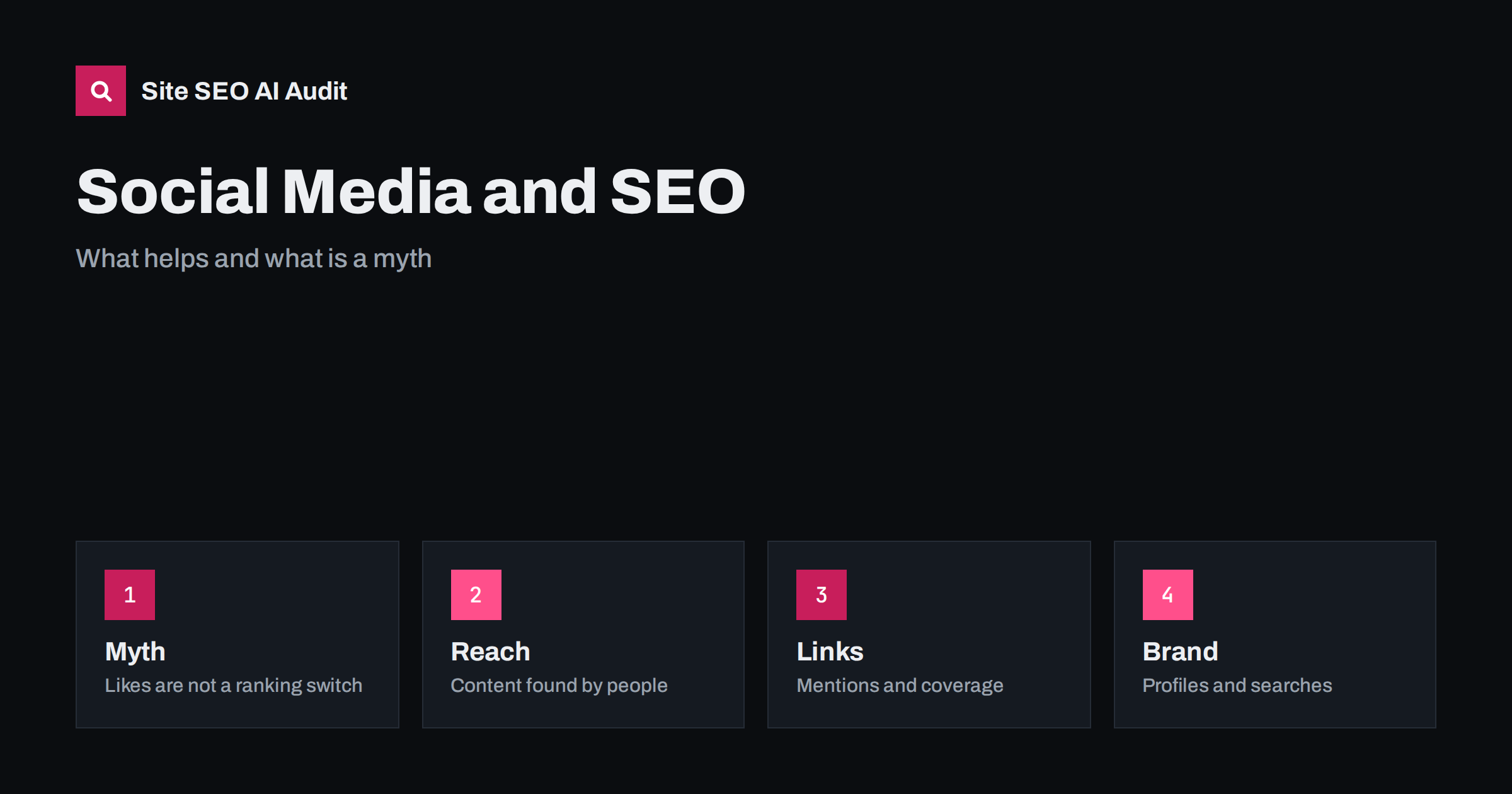 Social Media and SEO: What Helps and What Is a Myth