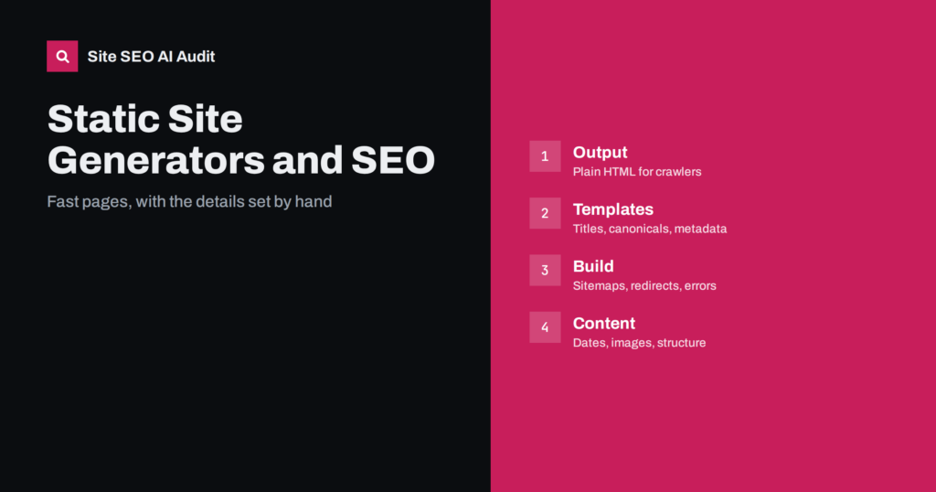 Static Site Generators and SEO: Hugo, Jekyll and Astro