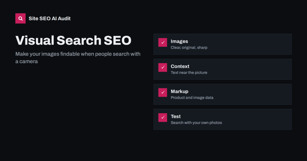Visual Search and Google Lens: Make Images Findable