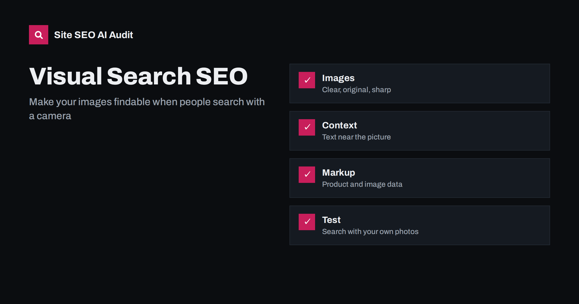 Visual Search and Google Lens: Make Images Findable